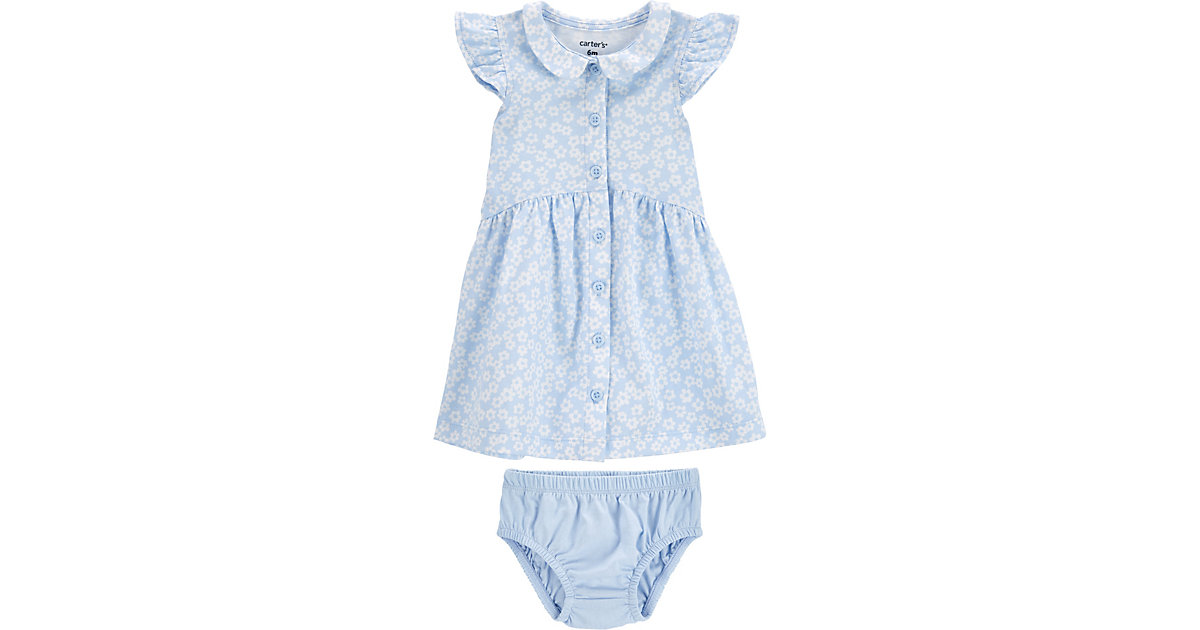 Baby Kleid hellblau Gr. 74 Mädchen Kinder von carter`s