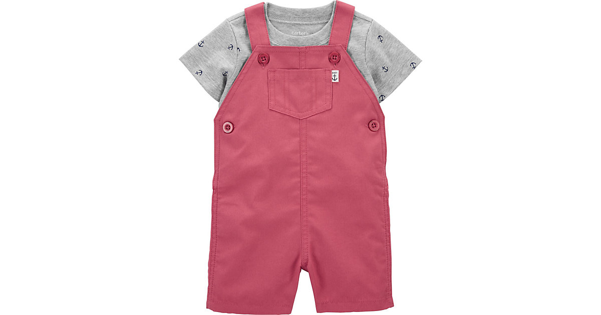 Baby Set Latzhose + T-Shirt grau/rot Gr. 86 Jungen Kinder Baby Set Latzhose + T-Shirt grau/rot Gr. 86 Jungen Kinder von carter`s