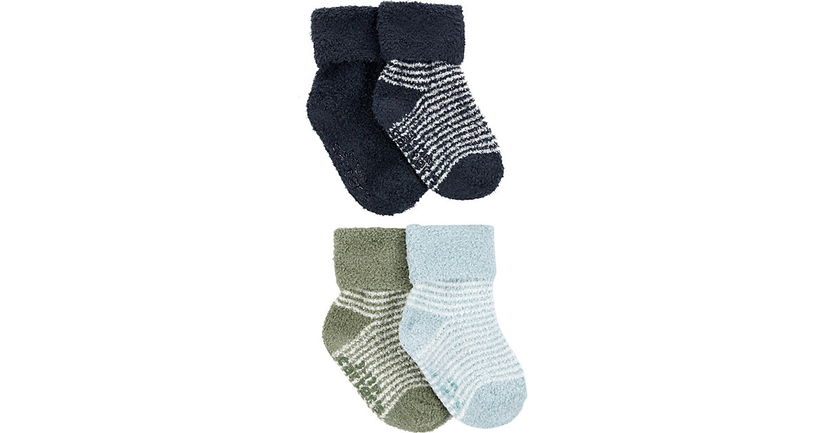 Baby Socken Doppelpack blau-kombi Gr. 15 von carter`s