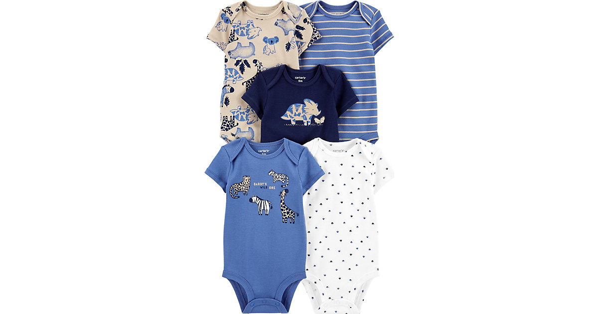 Body 5er Pack blau-kombi Gr. 40/46 Jungen Kinder Body 5er Pack blau-kombi Gr. 40/46 Jungen Kinder von carter`s