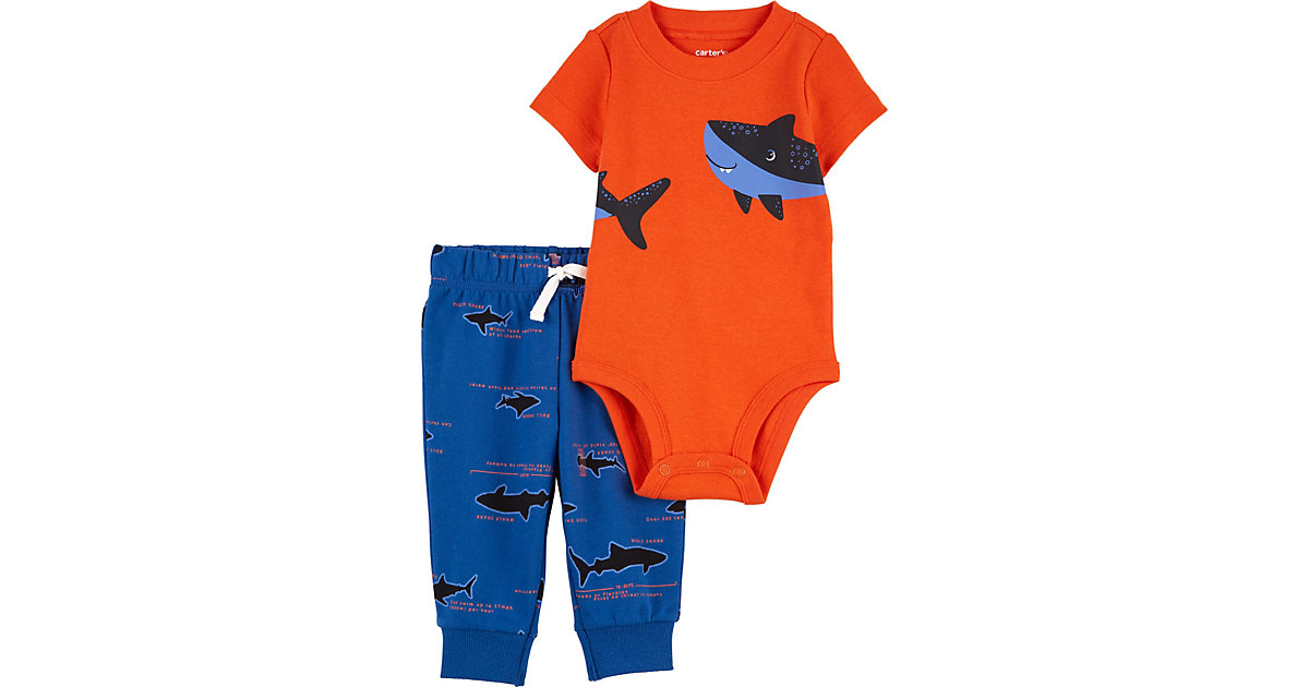 Set Body + Jogginghose blau/orange Gr. 62 Jungen Kinder Set Body + Jogginghose blau/orange Gr. 62 Jungen Kinder von carter`s