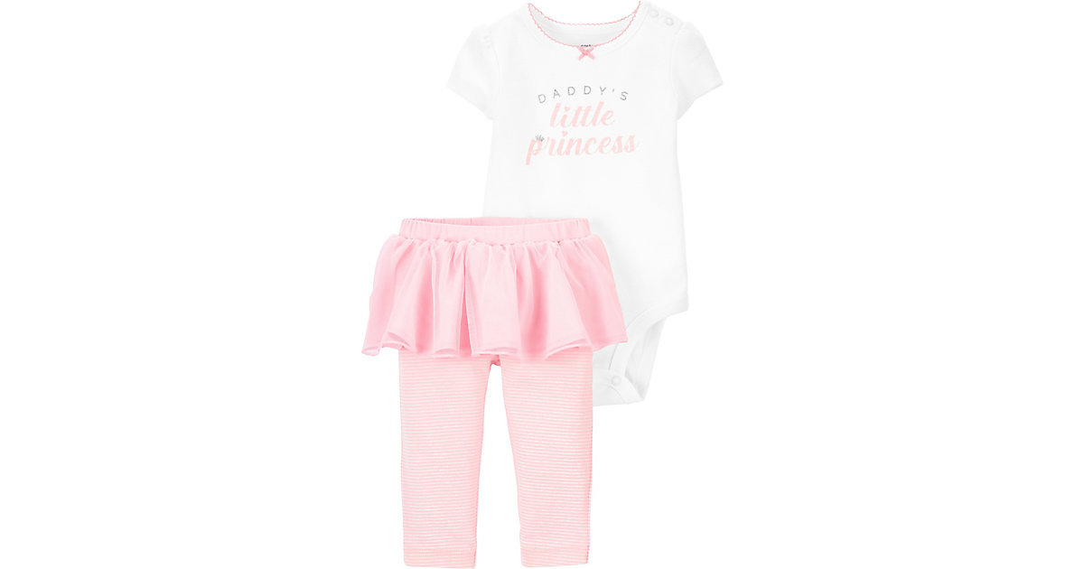 Set Body + Leggings rosa/weiß Gr. 68 Mädchen Kinder Set Body + Leggings rosa/weiß Gr. 68 Mädchen Kinder von carter`s