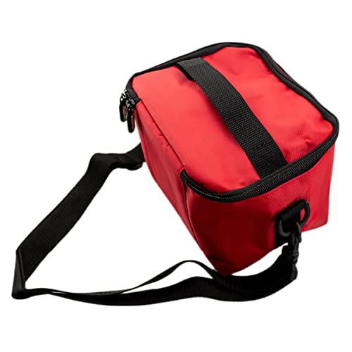 caseroxx Transporttasche für Musikbox, Lidl SpeakerBuddy zum Umhängen transportieren mit einzigartigem rot Design, kindgerecht und hochwertig von caseroxx