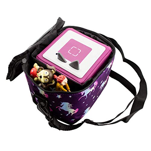 caseroxx Transporttasche für Tonie- und Tigerbox zum Umhängen transportieren mit einzigartigem Einhornmuster- lila Design, kindgerecht und hochwertig von caseroxx