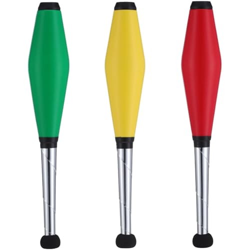 casstaly 3 Stück Jonglierstäbe, Jonglier-Requisite, Bühnen-Jonglierstäbe, Bühnen-Performance-Stöcke, Jonglierkeulen, Anfänger casstaly 3 Stück Jonglierstäbe, Jonglier-Requisite, Bühnen-Jonglierstäbe, Bühnen-Performance-Stöcke, Jonglierkeulen, Anfänger von casstaly