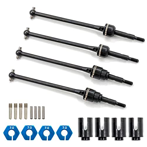casstaly 4 StüCk CVD-Antriebswelle Vorne und Hinten Aus Stahl für 1/10 Slash Stampede Hoss VXL RC Car Upgrades Parts,1 von casstaly
