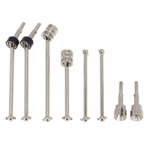casstaly Metall Vorne Mitte Hinten Antriebs Welle CVD Dogbone Satz für 104001 1/10 RC Auto Upgrade Teile Teil ZubehöR von casstaly