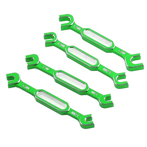 casstaly Schraubenschlüssel-Einstellung, Schubstangenschlüssel, Spannschlossmutter, Kugelgelenk-Entferner-Werkzeug für RC-Auto-Ersatzteile, 3/3,2/3,5/3,7/4/5/5,5/6 Mm, Grün casstaly Schraubenschlüssel-Einstellung, Schubstangenschlüssel, Spannschlossmutter, Kugelgelenk-Entferner-Werkzeug für RC-Auto-Ersatzteile, 3/3,2/3,5/3,7/4/5/5,5/6 Mm, Grün von casstaly