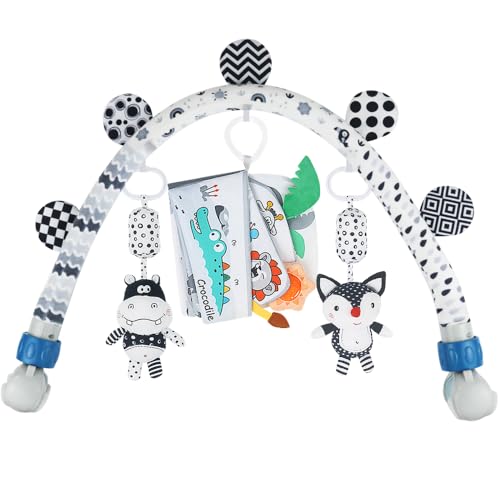 Baby Activity Travel Mobile Arch Toy, Black and White Crib Toys (Farm) von caterbee