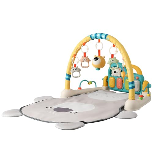 caterbee Baby-Klavier-Spielturnmatte mit Musik und Licht (Bear) von caterbee