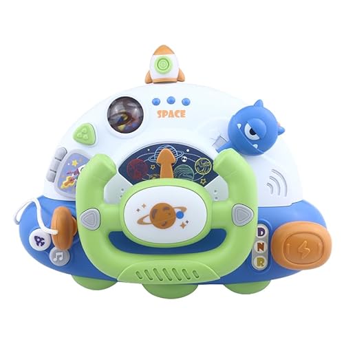 caterbee Baby dreht Sich und lernt das Lenkradspielzeug des Fahrers (Green) von caterbee