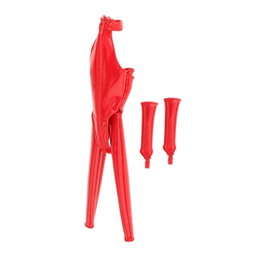 1:6 Damen Overall aus PU-Leder für 30,5 cm große Actionfiguren, Rot 1:6 Damen Overall aus PU-Leder für 30,5 cm große Actionfiguren, Rot von catgol