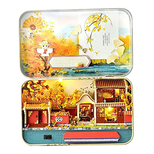 DIY 3D Holz Theater Puppenhaus Handwerk Herbst Cottage House Kits Spielzeug von catgol