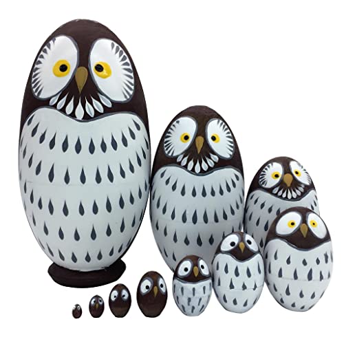 catgol Handbemalte russische Puppe aus Holz, Geschenk, mehrfarbig von catgol