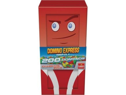 Set für Domino Express 200 Teile – Champion Race – Nachfüllpack Dominostrecke – Rennstrecken-Set, Baukasten und 1 Karte von cavernedesjouets