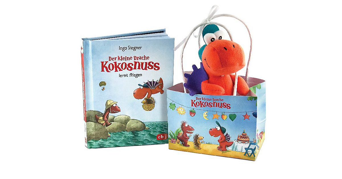 Buch - Der kleine Drache Kokosnuss, Geschenktüte von cbj + cbt Verlag