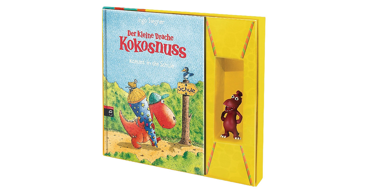 Buch - "Der kleine Drache Kokosnuss kommt in die Schule, mit 3D-Figur ""Oskar""" Buch - "Der kleine Drache Kokosnuss kommt in die Schule, mit 3D-Figur ""Oskar""" von cbj + cbt Verlag