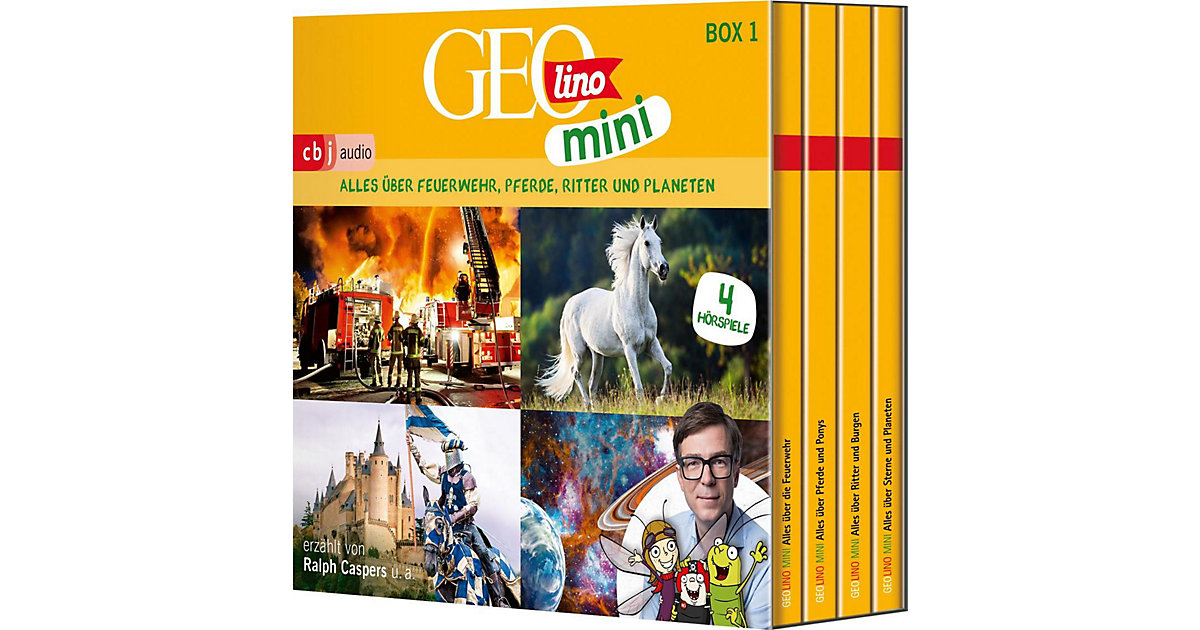 CD-Box GEOlino mini Box 1: Feuerwehr, Pferde, Ritter und Planeten Hörbuch CD-Box GEOlino mini Box 1: Feuerwehr, Pferde, Ritter und Planeten Hörbuch von cbj + cbt Verlag