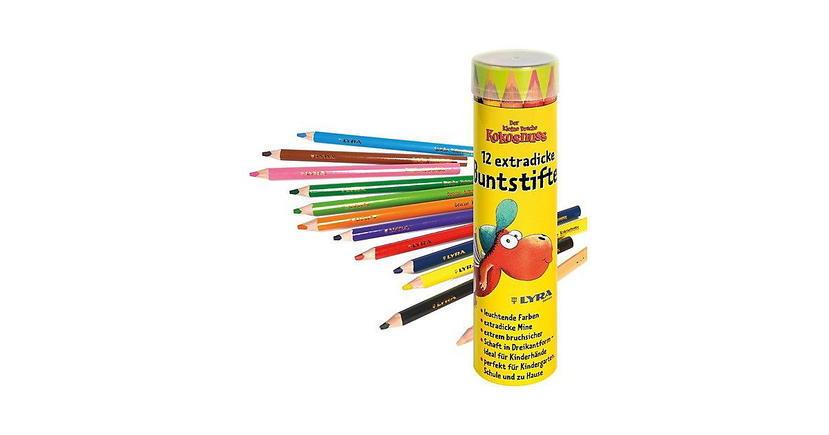 Jumbo Buntstifte Der kleine Drache Kokosnuss, 12 Farben Jumbo Buntstifte Der kleine Drache Kokosnuss, 12 Farben von cbj + cbt Verlag
