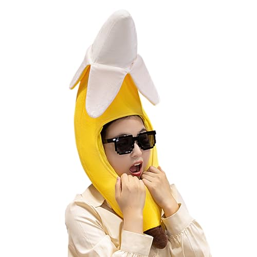 Banana Hat, Cute Plush Funny Novelty Headwear, Yellow Tropical Cosplay Cap, Soft Comfy Costume Accessory, For Parties, Teen Dress-Up, Photo Props, Holiday Events, 67x26cm Yellow Banana Hat, Cute Plush Funny Novelty Headwear, Yellow Tropical Cosplay Cap, Soft Comfy Costume Accessory, For Parties, Teen Dress-Up, Photo Props, Holiday Events, 67x26cm Yellow von ccuzs