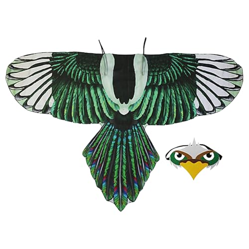 Bird Kostüm, Owl Wings Kostüm, Chiffon Dress-Up Outfit, Adjustable Shoulder Straps, Includes Matching Facepiece, Perfect for Halloween, Parties, School Plays Outdoor, Purple Blue Green 118x65cm Bird Kostüm, Owl Wings Kostüm, Chiffon Dress-Up Outfit, Adjustable Shoulder Straps, Includes Matching Facepiece, Perfect for Halloween, Parties, School Plays Outdoor, Purple Blue Green 118x65cm von ccuzs