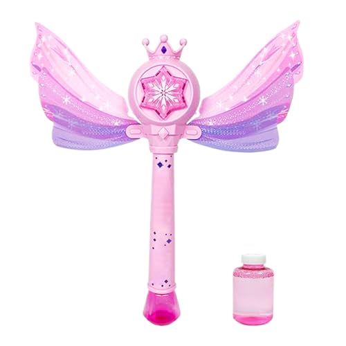 Bubble Wand Machine, Automatic Bubble Maker Stick, Musical Glow Foam Blower, Wings Design Led Lights, Battery Operated Toy, for Christmas Parties Garden Birthday Pool Indoor Outdoor, 17.5inches Pink Bubble Wand Machine, Automatic Bubble Maker Stick, Musical Glow Foam Blower, Wings Design Led Lights, Battery Operated Toy, for Christmas Parties Garden Birthday Pool Indoor Outdoor, 17.5inches Pink von ccuzs