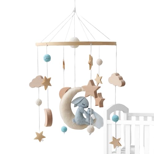 Crib Mobile Nursery Hanging Toy, Educational Sensory, Stimulating Soft Plush Rotating Feature, Neutral Color for Baby Stroller Playpen Nursery Rooms, 17.72 x 9.06 Inches Crib Mobile Nursery Hanging Toy, Educational Sensory, Stimulating Soft Plush Rotating Feature, Neutral Color for Baby Stroller Playpen Nursery Rooms, 17.72 x 9.06 Inches von ccuzs