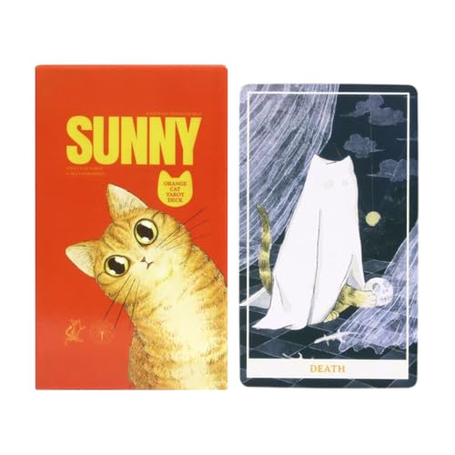 Cute Tarot Cards, Orange Cat-Themed Tarot Deck, 78 Illustrated Learning Cards, Beginner-Friendly Divination Tool Whimsical Spiritual Guide for Meditation, Mindfulness, Self-Discovery, Fortune Reading Cute Tarot Cards, Orange Cat-Themed Tarot Deck, 78 Illustrated Learning Cards, Beginner-Friendly Divination Tool Whimsical Spiritual Guide for Meditation, Mindfulness, Self-Discovery, Fortune Reading von ccuzs