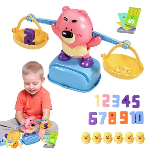 Educational Bear Balance Math Game, Counting and Number Learning Toy with 12 Ducks, STEM Learning Activity for Preschool Kids Ages 3+, Fun Math Teaching Game for Boys and Girls, Interactive Playtime Educational Bear Balance Math Game, Counting and Number Learning Toy with 12 Ducks, STEM Learning Activity for Preschool Kids Ages 3+, Fun Math Teaching Game for Boys and Girls, Interactive Playtime von ccuzs