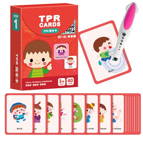 Educational Flash Cards, Kids Instruction Card, Interactive Learning Device, Early Childhood Development Tool for Boys Girls Ages 4-6 Birthday Kindergarten Classroom Homeschool Travel Outdoor Use von ccuzs
