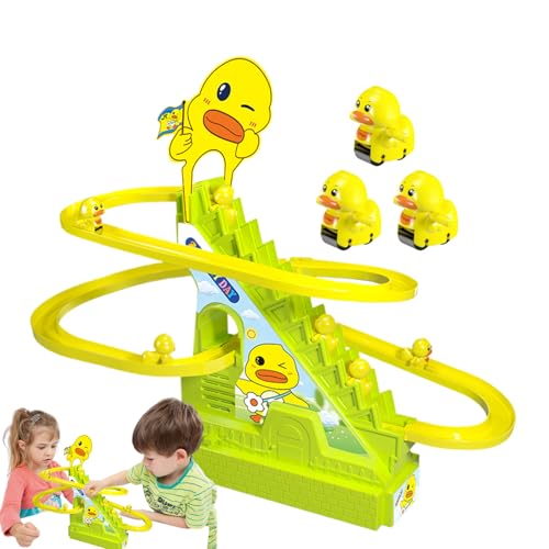 Electric Stair Climbing Track Slide, Cartoon Animal Race Track, Electric Ladder Design Musical Toy for Birthday, Children's Day, Fun and Interactive Gift for Kids, 10.83x10.24x5.51 Inches Electric Stair Climbing Track Slide, Cartoon Animal Race Track, Electric Ladder Design Musical Toy for Birthday, Children's Day, Fun and Interactive Gift for Kids, 10.83x10.24x5.51 Inches von ccuzs