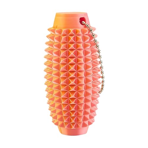 Fidget Toy, Stimming Grip Stim Keychain, 3D Printed Spiky Sensory Tool for Calming and Stress Relieve, Portable Anti Anxieties Charm for Adults Teens Toddler Classroom Travel Road Trip 3.15x1.18in Fidget Toy, Stimming Grip Stim Keychain, 3D Printed Spiky Sensory Tool for Calming and Stress Relieve, Portable Anti Anxieties Charm for Adults Teens Toddler Classroom Travel Road Trip 3.15x1.18in von ccuzs