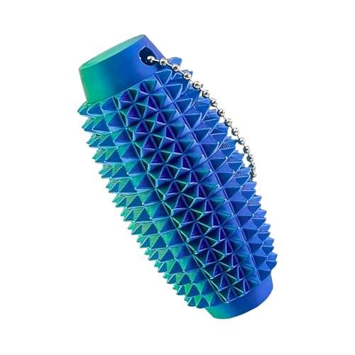 Fidget Toy, Stimming Grip Stim Keychain, 3D Printed Spiky Sensory Tool for Calming and Stress Relieve, Portable Anti Anxieties Charm for Adults Teens Toddler Classroom Travel Road Trip 3.15x1.18in Fidget Toy, Stimming Grip Stim Keychain, 3D Printed Spiky Sensory Tool for Calming and Stress Relieve, Portable Anti Anxieties Charm for Adults Teens Toddler Classroom Travel Road Trip 3.15x1.18in von ccuzs