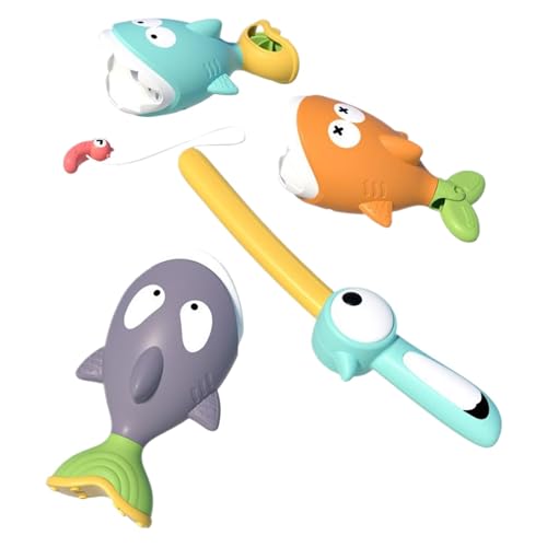 Kids Bath Toys Colorful Floating Pool Toys Portable Preschool Educational Water Activity Fun Shower Games for Boys Girls, Design Makes Fishing Simple and Fun, 9.13x5.2x3.23in von ccuzs