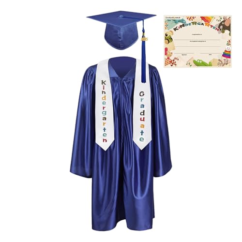 Kindergarten Graduation Gown, Toddler Photo Outfit, Graduation Cap Set, Shiny Polyester Robe, Easy-Wear Caps with Tassel, 2025 Edition, Ceremony School Photo Use, 450g Black Purple Pink Sapphire Kindergarten Graduation Gown, Toddler Photo Outfit, Graduation Cap Set, Shiny Polyester Robe, Easy-Wear Caps with Tassel, 2025 Edition, Ceremony School Photo Use, 450g Black Purple Pink Sapphire von ccuzs
