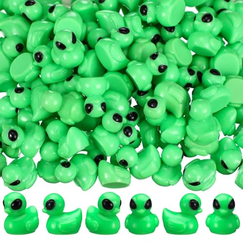 Miniature Ducks, Alien Figurines Statue, Funny Duck Sculpture Decor, Design Durabled Resin for Desk Garden Party Classroom Dashboard Christmas, 0.63x0.75x0.75 Inches von ccuzs
