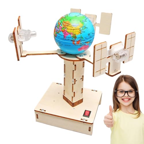 Scientific Model Kits, Wooden Satellite Model Making Set, Hand Craft Construction Assembly Project, Creative Toys for Childrens, Teenager, Girl, Boy, 1 Set von ccuzs