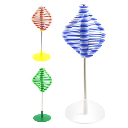 Spin Lollipop Toy, Rotating Fidget Ornament, Decorative Desktop Model Educational Sensory Artifact, Colorful Stress Reliefs Perfect for Kids and Adults, 9.45x3.54 Inches, Rosa, riferimento von ccuzs
