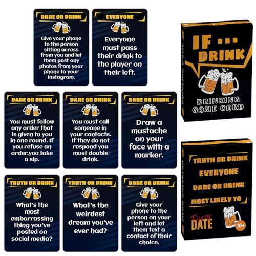 ccuzs Adult Drinking Game, Card Drinking Game for Adults, Creative Bar Drinking Game, Home Party Drinkings Card Games 9x7x2cm for Indoor, Drinkings Parties, Outdoor, Black Color ccuzs Adult Drinking Game, Card Drinking Game for Adults, Creative Bar Drinking Game, Home Party Drinkings Card Games 9x7x2cm for Indoor, Drinkings Parties, Outdoor, Black Color von ccuzs