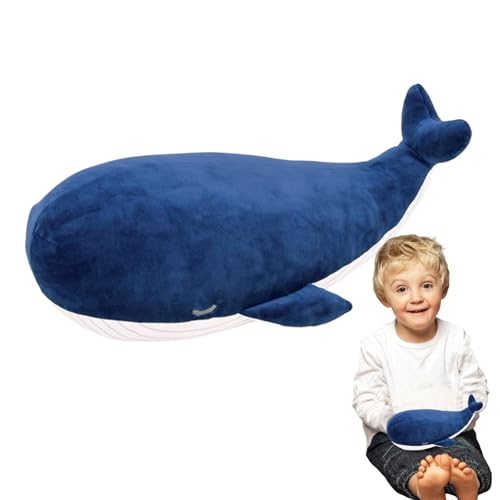 ccuzs Cute Whale Plush Toy, Soft Whale Hugging Pillow, Cartoon Animal Doll with Multipurpose and Adorable Design for Nurseries, Bedrooms, or Living Rooms, 1 Piece von ccuzs