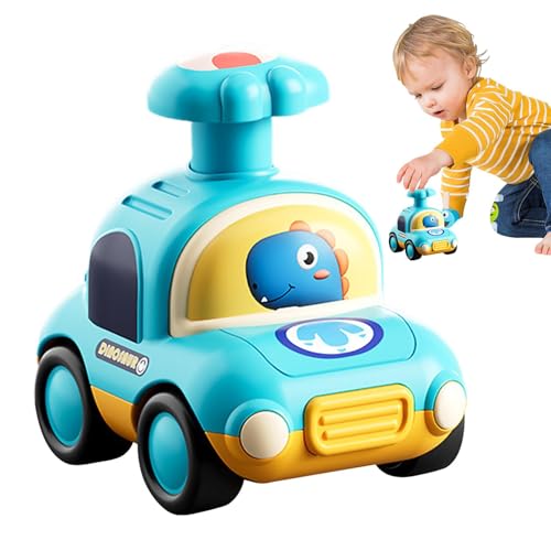 ccuzs Dinosaur Toy Vehicle, Push and Go, Kids Press Vehicle, Whistle Car Toy, Cartoon Dinosaur Car, Press and Drive, Toddler Dinosaur Car, Push Vehicle Toy, Kids Car 6.65 x 9.73 x 8.86 cm von ccuzs