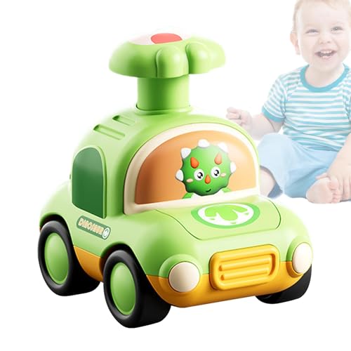 ccuzs Dinosaur Toy Vehicle, Push and Go, Kids Press Vehicle, Whistle Car Toy, Cartoon Dinosaur Car, Press and Drive, Toddler Dinosaur Car, Push Vehicle Toy, Kids Car 6.65 x 9.73 x 8.86 cm von ccuzs