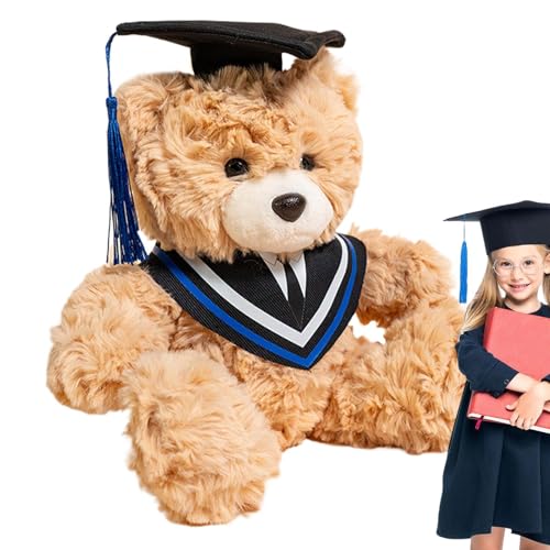 ccuzs Graduation Bear, Plush Animal Doll, Huggable Stuffed Toy with Graduation Hat and Scroll, Perfect for High School College Celebration, Gift for Boys Girls Friends, 25x20x15cm Brown ccuzs Graduation Bear, Plush Animal Doll, Huggable Stuffed Toy with Graduation Hat and Scroll, Perfect for High School College Celebration, Gift for Boys Girls Friends, 25x20x15cm Brown von ccuzs