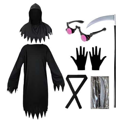 ccuzs Halloween-Kostüm Sensenmann Sensenmann Kostüm Männer Erwachsene | Halloween-Kostüme für, Umhang mit Kapuze, Sensenmann-Kostüm für Herren, Umhang mit ccuzs Halloween-Kostüm Sensenmann Sensenmann Kostüm Männer Erwachsene | Halloween-Kostüme für, Umhang mit Kapuze, Sensenmann-Kostüm für Herren, Umhang mit von ccuzs