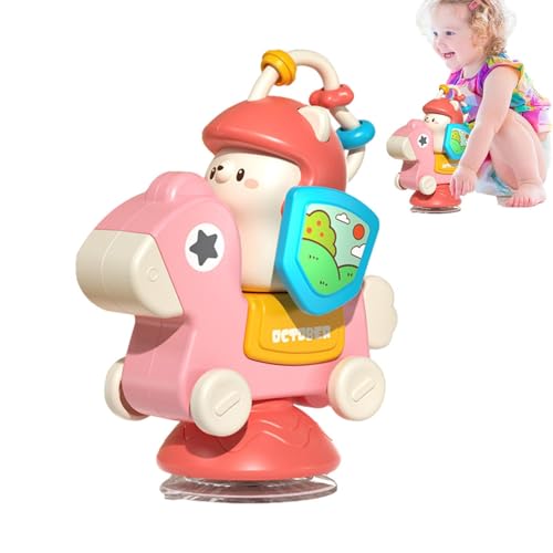 ccuzs Hochstuhl-Spielzeug, klebriges Spinner-Spielzeug, Hochstuhl-Aktivitätsspielzeug, Cartoon-Hochstuhl-Saugnapf-Tablett - Teether von ccuzs