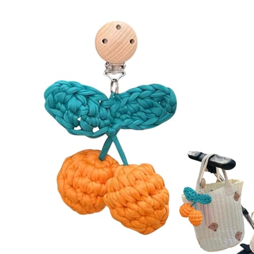 ccuzs Krippe baumelnde Anhänger, Kinderwagen Anhänger - Lustiges handgefertigtes Kinderwagenspielzeug - Entzückende Kinderbettaccessoires, farbenfrohe Kirschschmuck für, Mädchen ccuzs Krippe baumelnde Anhänger, Kinderwagen Anhänger - Lustiges handgefertigtes Kinderwagenspielzeug - Entzückende Kinderbettaccessoires, farbenfrohe Kirschschmuck für, Mädchen von ccuzs