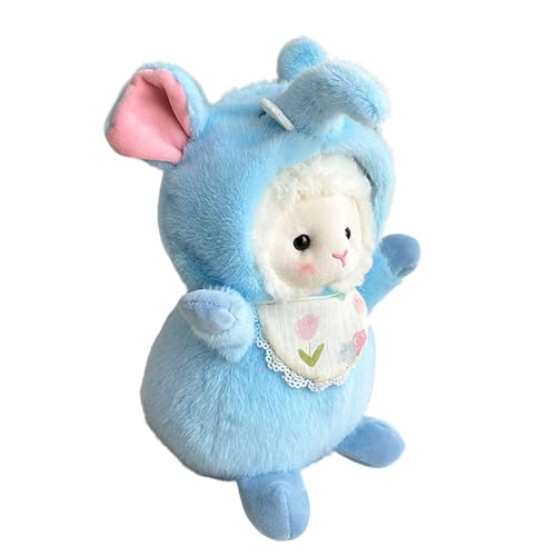 ccuzs Lamb Stuffed Animal, Stuffed Sheep with Wearable Clothes, 9.8 Inches Cuddly Soft Animal, Collectible Cuddle Snuggle Doll, Easter, Christmas, Birthday Parties von ccuzs