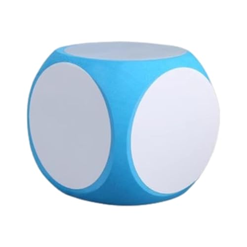 ccuzs Large Foam Dry Erase Dice, Blank Cube for Kids, Reusable Whiteboard Wice for Classroom & Games, Draw Letters, Numbers, 10x10x10 Cm, Made of Soft Foam Material von ccuzs