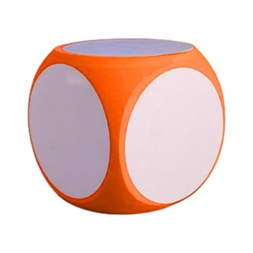 ccuzs Large Foam Dry Erase Dice, Blank Cube for Kids, Reusable Whiteboard Wice for Classroom & Games, Draw Letters, Numbers, 10x10x10 Cm, Made of Soft Foam Material von ccuzs