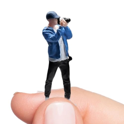 ccuzs Miniature Figure Diorama Model, 1/64 Scale Figurine, Resin Display Character, Simulated Scene Decoration, Photographer Prop for Adults & Kids, 1.02 Inches ccuzs Miniature Figure Diorama Model, 1/64 Scale Figurine, Resin Display Character, Simulated Scene Decoration, Photographer Prop for Adults & Kids, 1.02 Inches von ccuzs